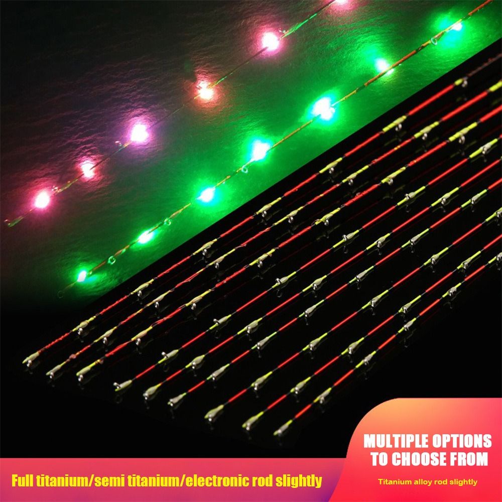 Fishing Rod Tip Replacement - 55cm LED medio titanio/titanio completo barco/punta