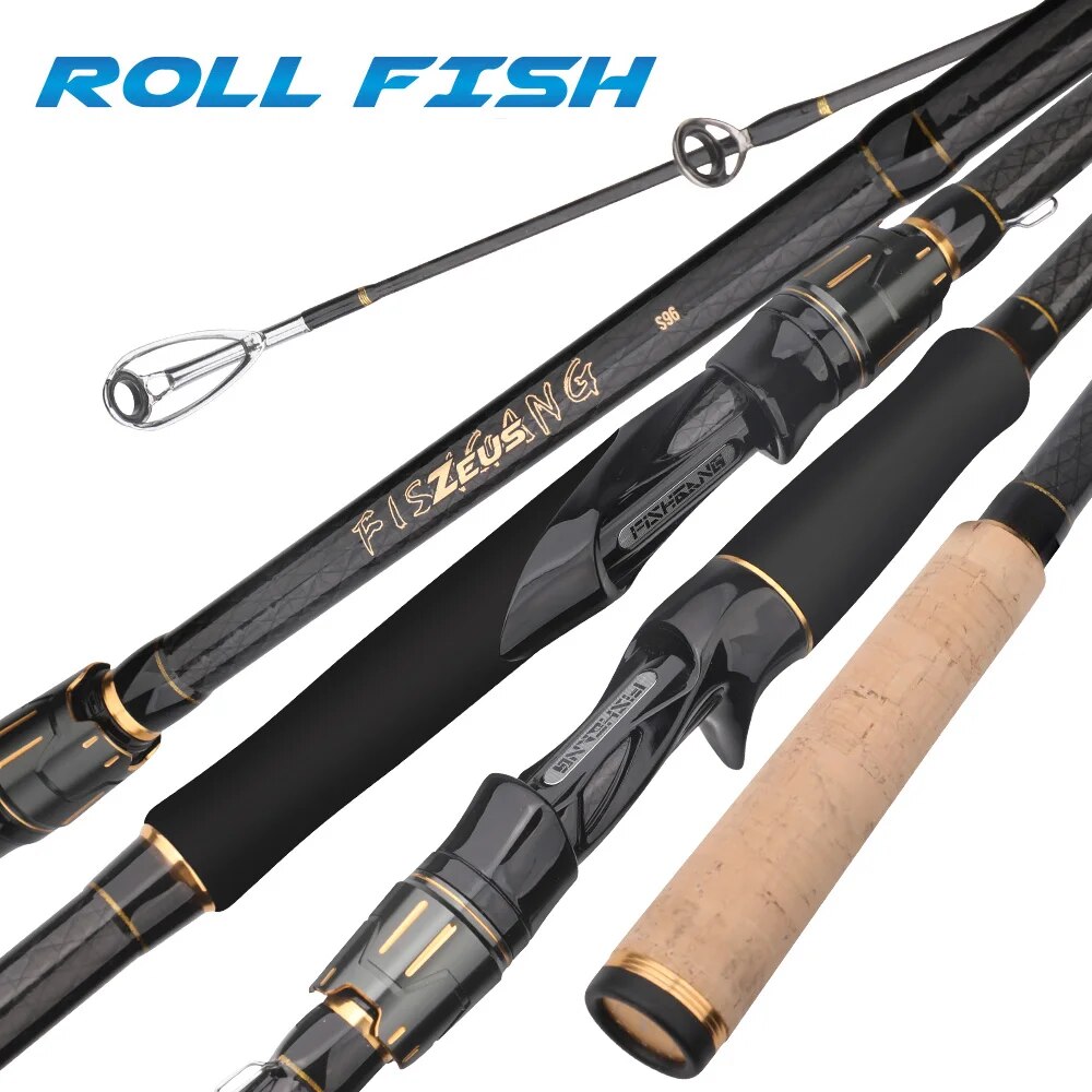 Fishing Rod Surf - ROLLFISH-caña de pescar giratoria de fundición
