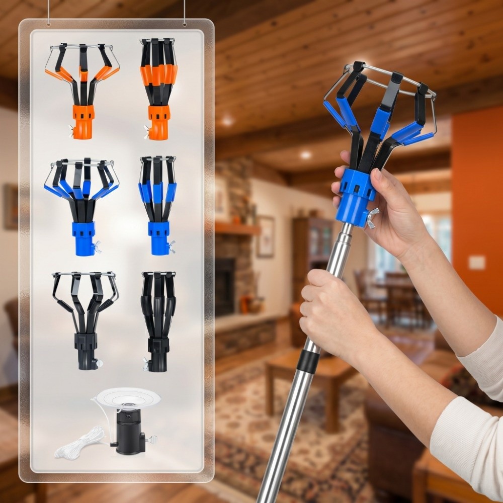 Fishing Rod Telescopic - Cambiador de bombillas profesional, varilla telescópica