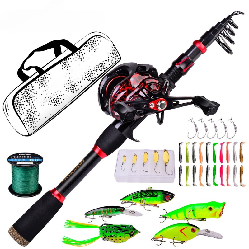 Fishing Rod Carbon Fiber - Combo de Caña y Carrete de
