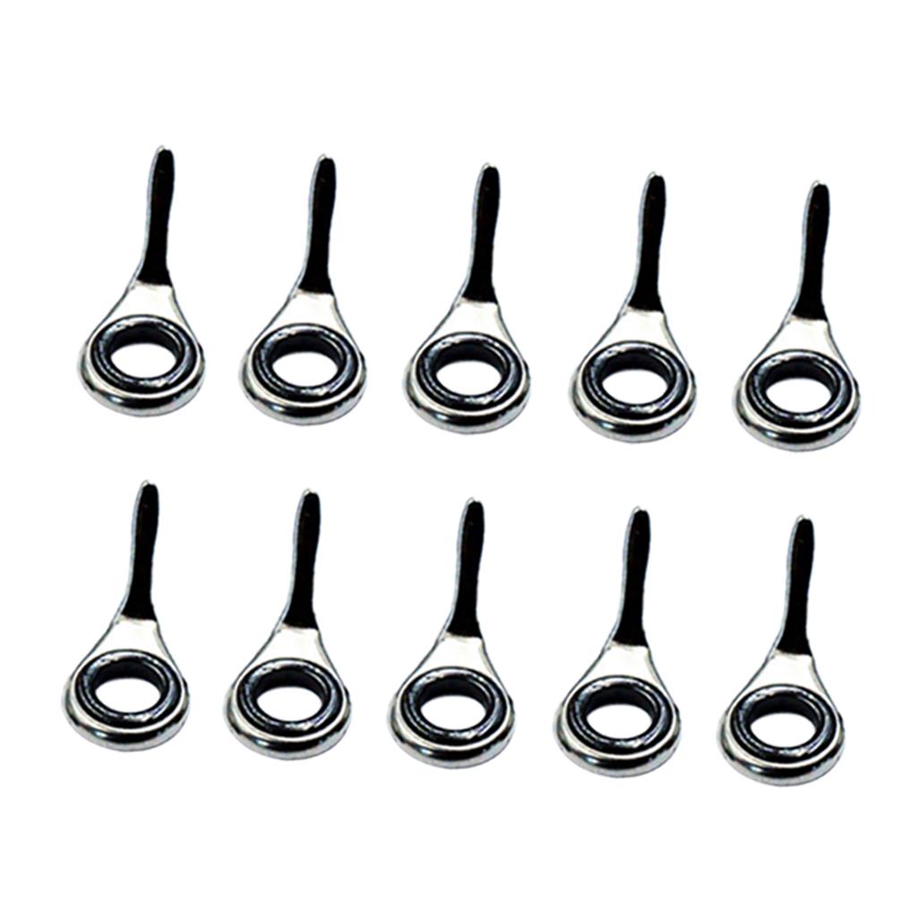 Fishing Rod Guide Replacement - Juego de 10 guías telescópicas para