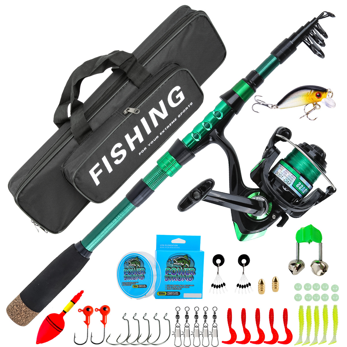 Fishing Rod Carbon Fiber - Caña de Pescar Telescópica de Fibra
