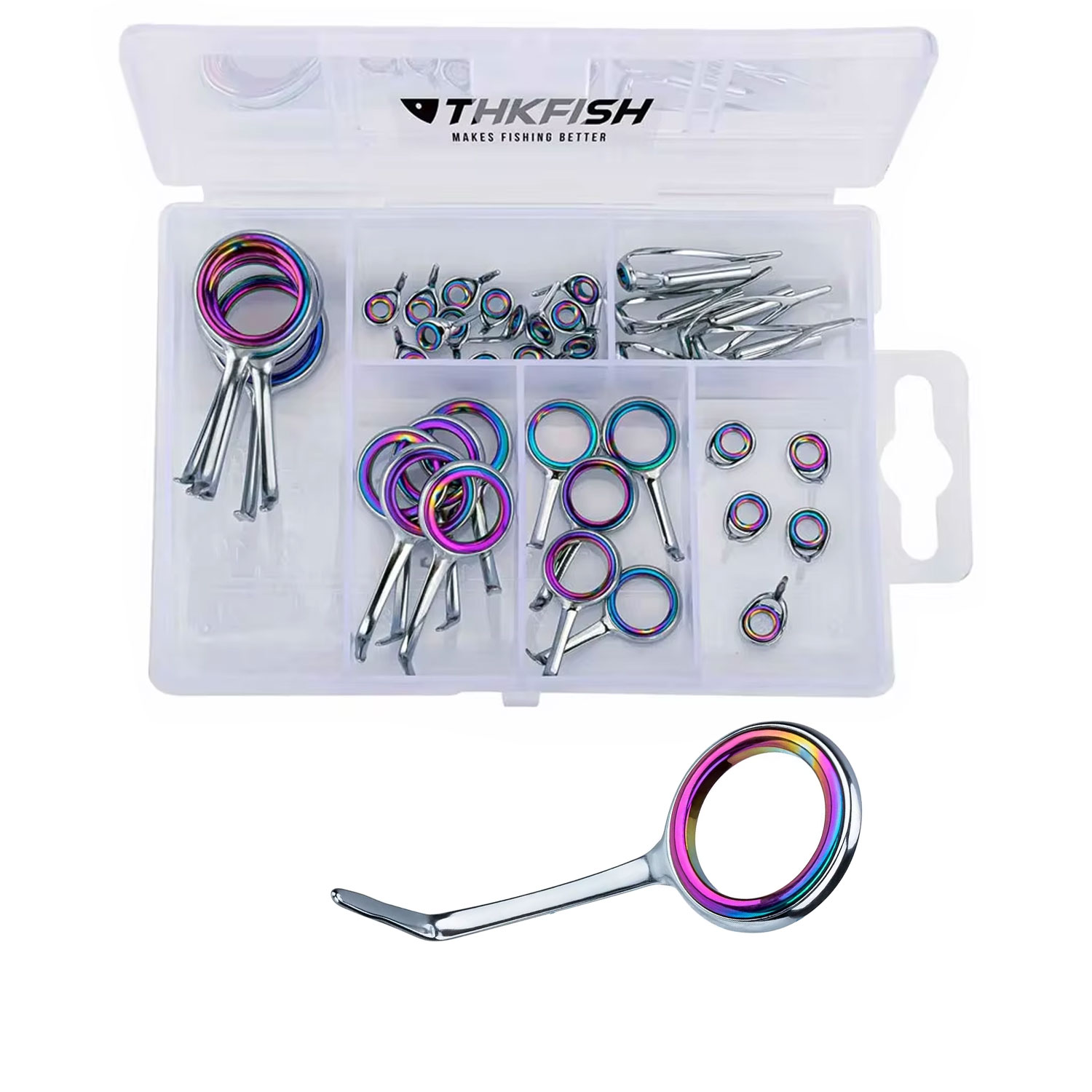 Fishing Rod Guide Replacement - Kit de anillo de guía para