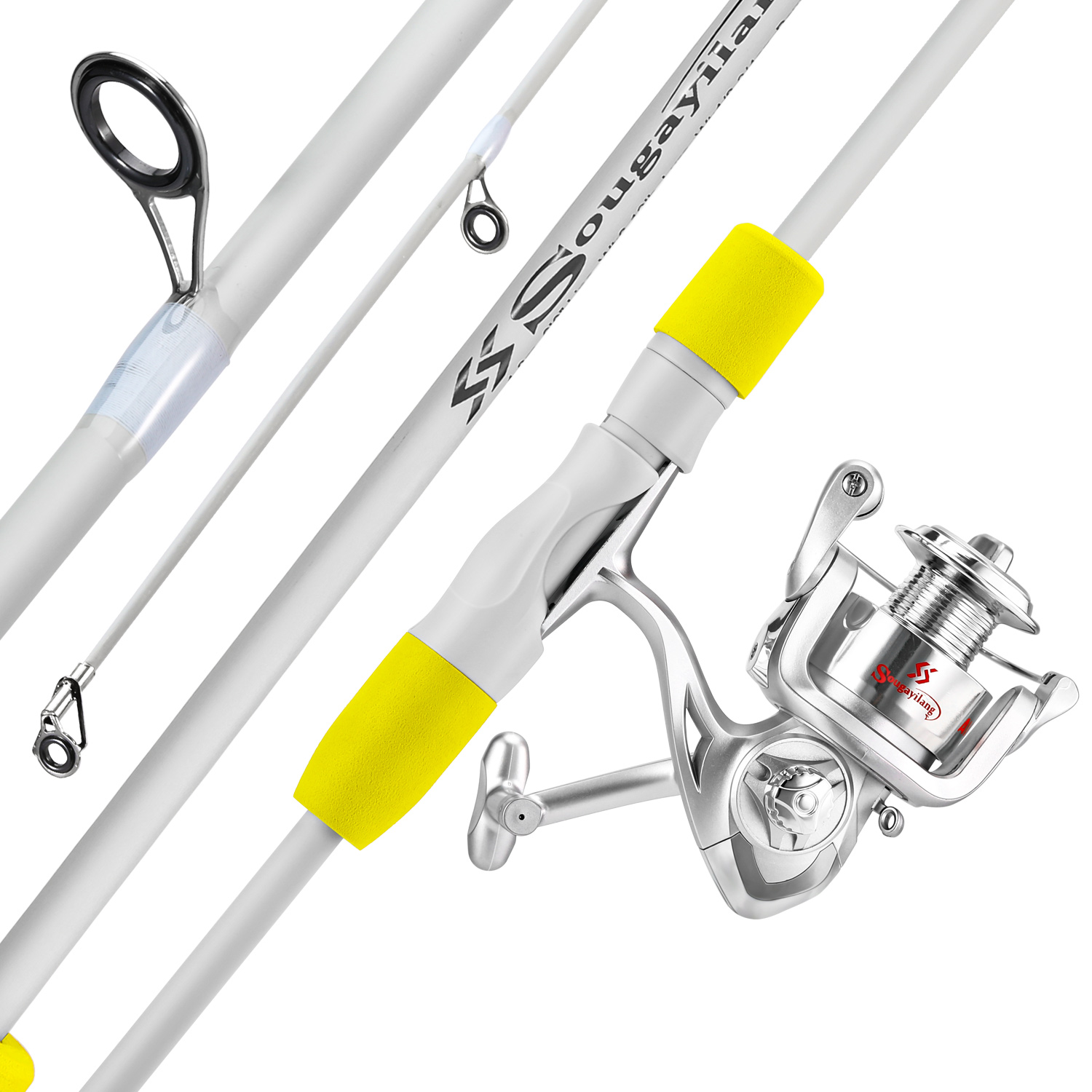 Fishing Rod Carbon Fiber - Sougayilang, caña de pescar giratoria de