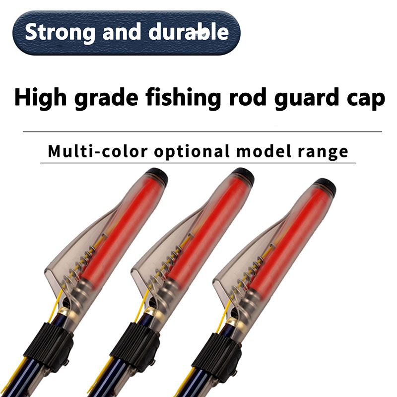 Fishing Rod Guide Replacement - 1 unidad de cubierta transparente para