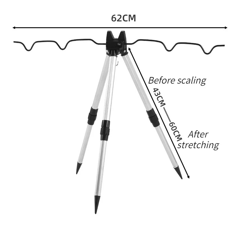 1 Juego de Soporte Triangular  - Fishing Rod Telescopic reseña y precio