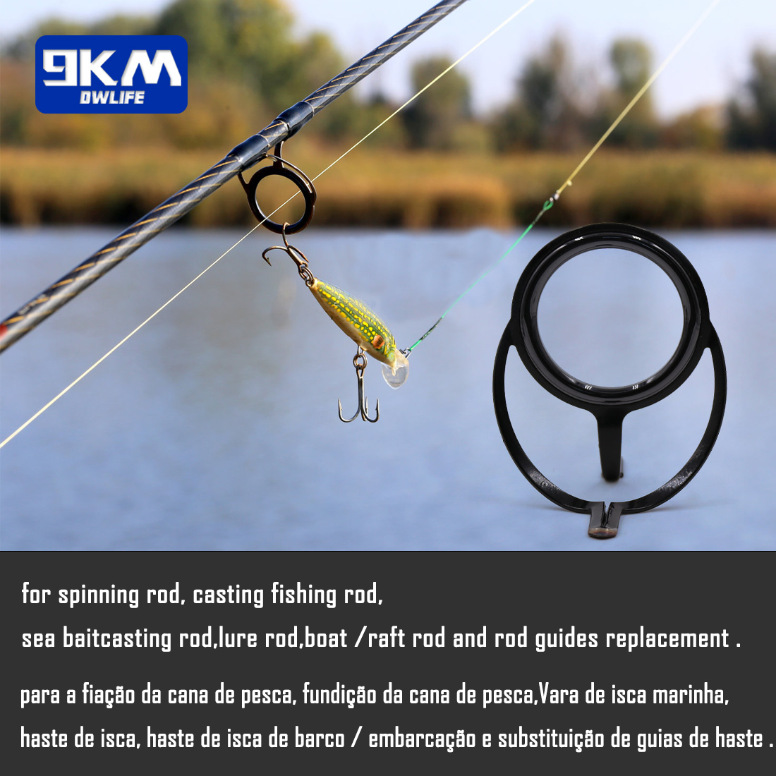 Kit de reparación de caña de p - Fishing Rod Guide Replacement reseña y precio