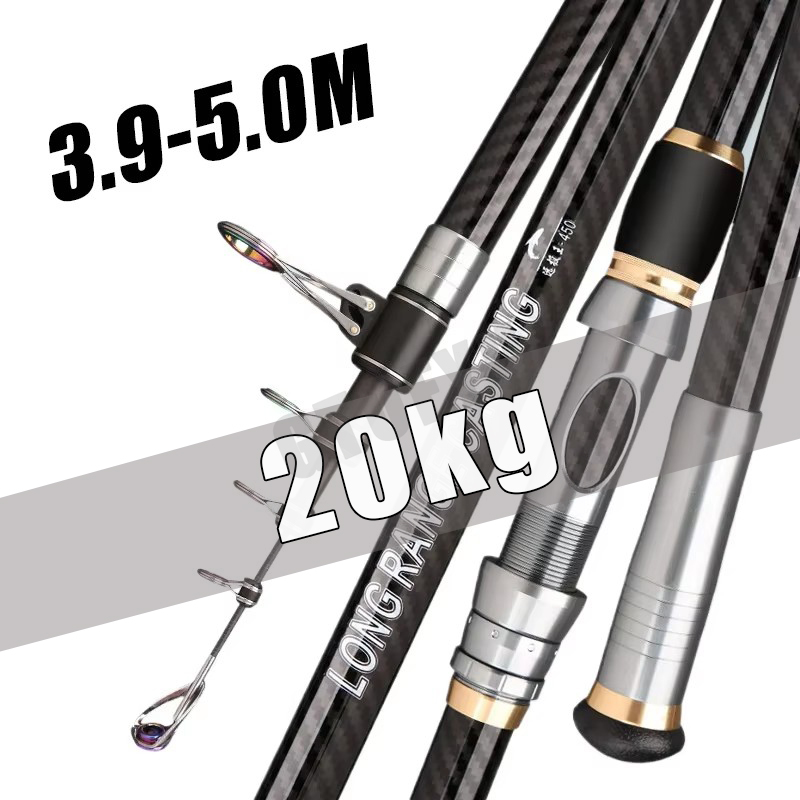 Caña de pescar telescópica 3,9 - Fishing Rod Surf reseña y precio