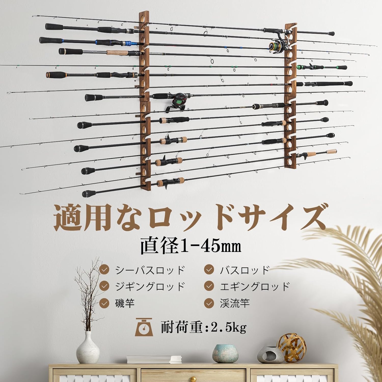 Soporte para caña de pescar de - Fishing Rod Rack reseña y precio