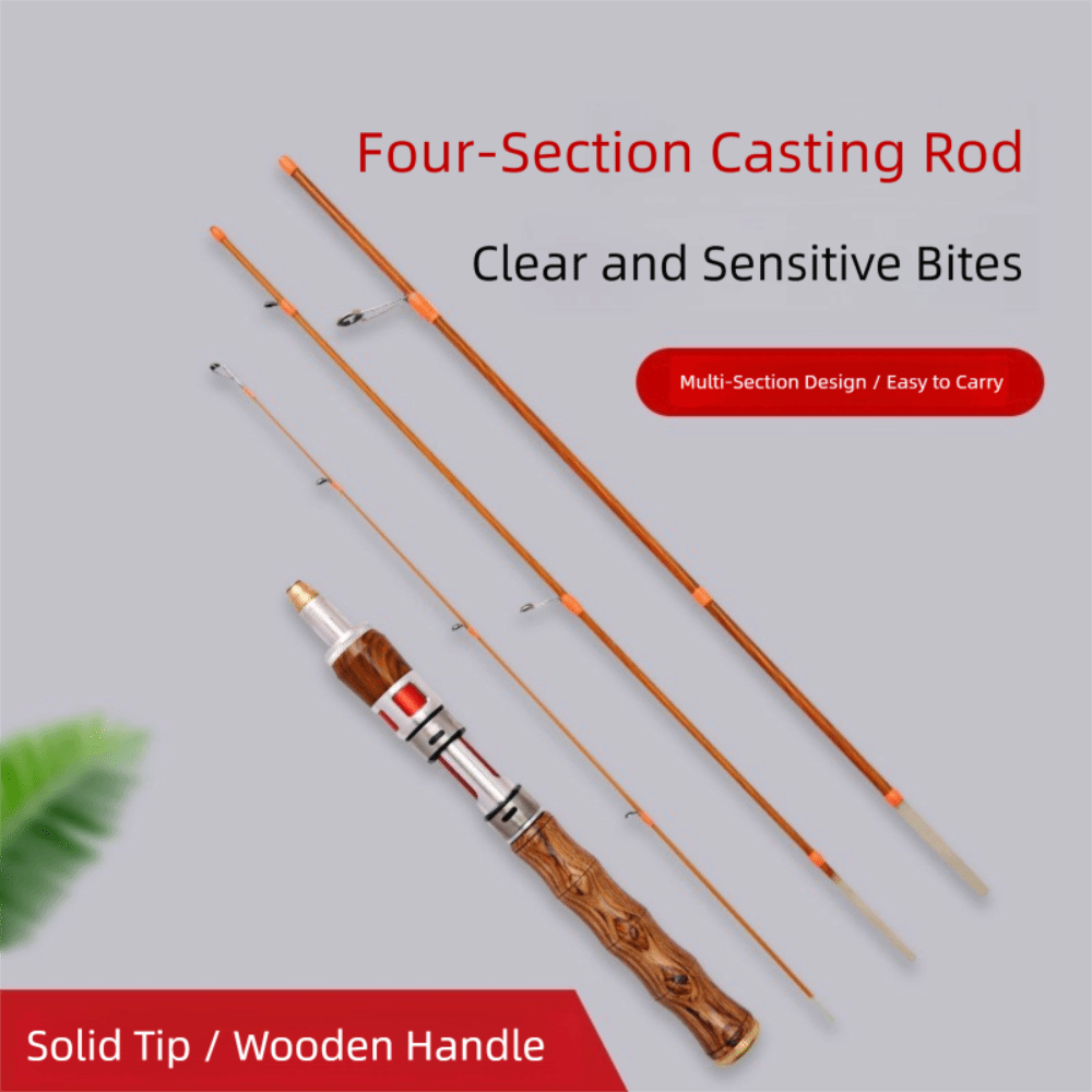 Caña de pescar giratoria de 4  - Fishing Rod Carbon Fiber reseña y precio