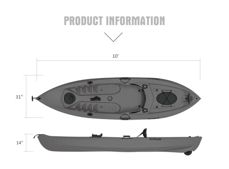 Bote de plástico HDPE de 10 pi - Fishing Rod Boat reseña y precio