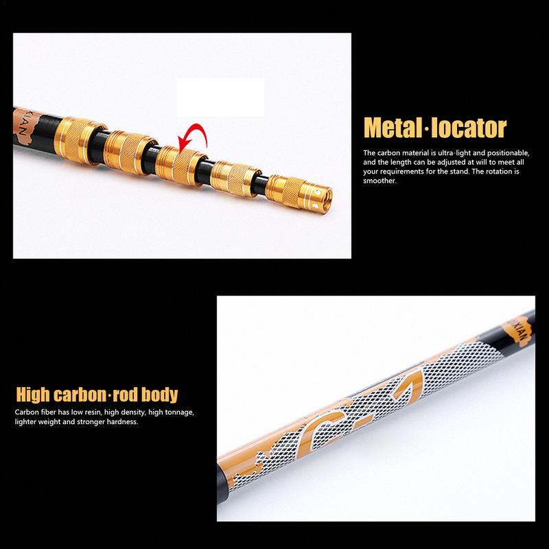 Soporte telescópico ajustable  - Fishing Rod Carbon Fiber reseña y precio