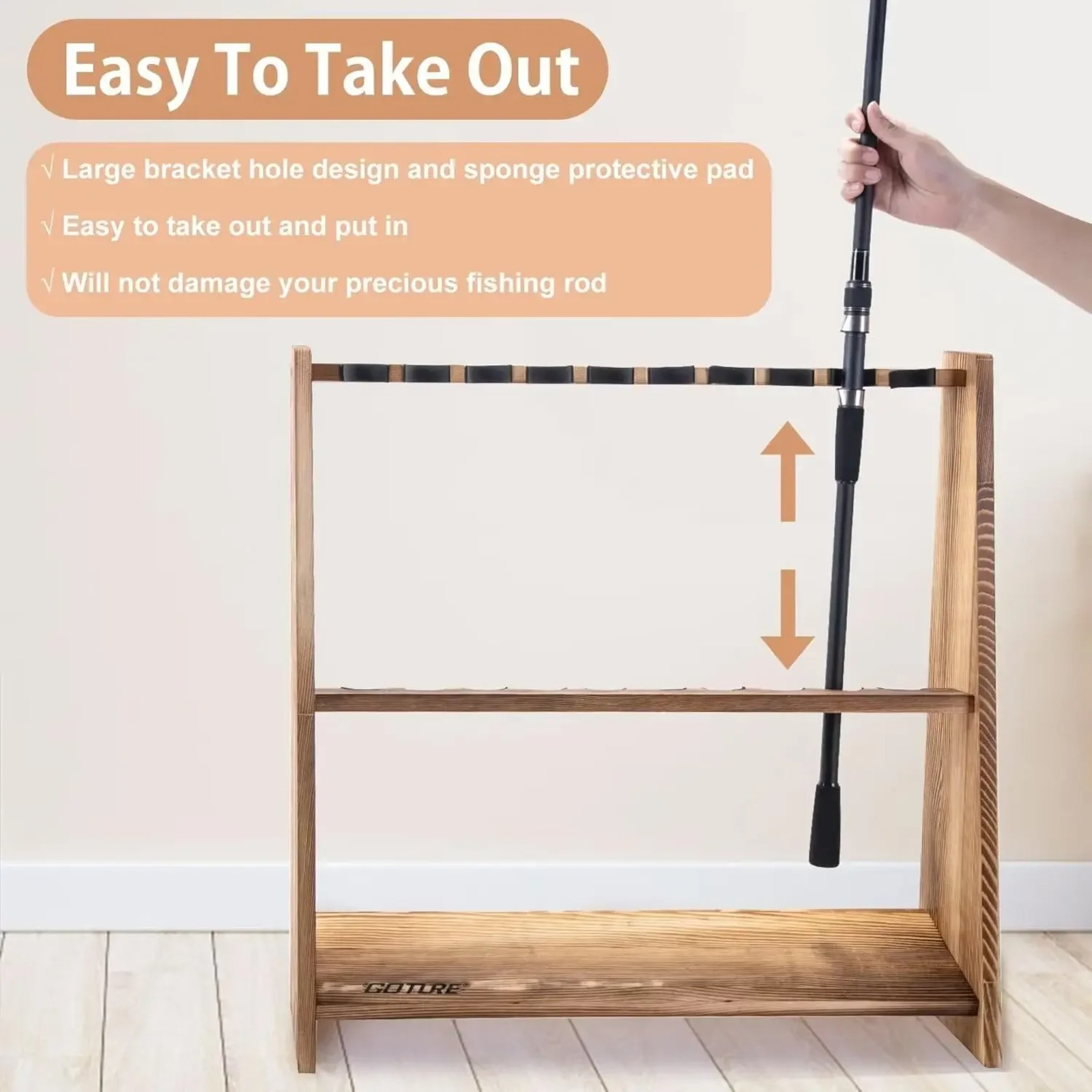 Soporte para Cañas de Pescar G - Fishing Rod Rack reseña y precio