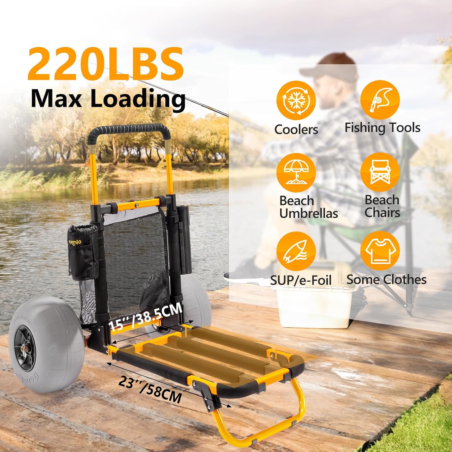 Carrito de Pesca para Playa Bo - Fishing Rod Holder reseña y precio