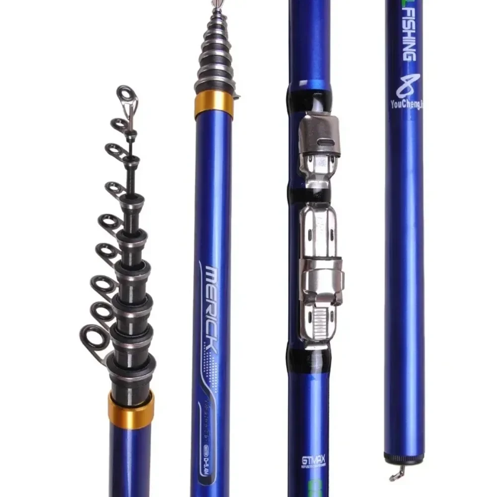 Caña de pescar giratoria de fi - Fishing Rod Surf reseña y precio