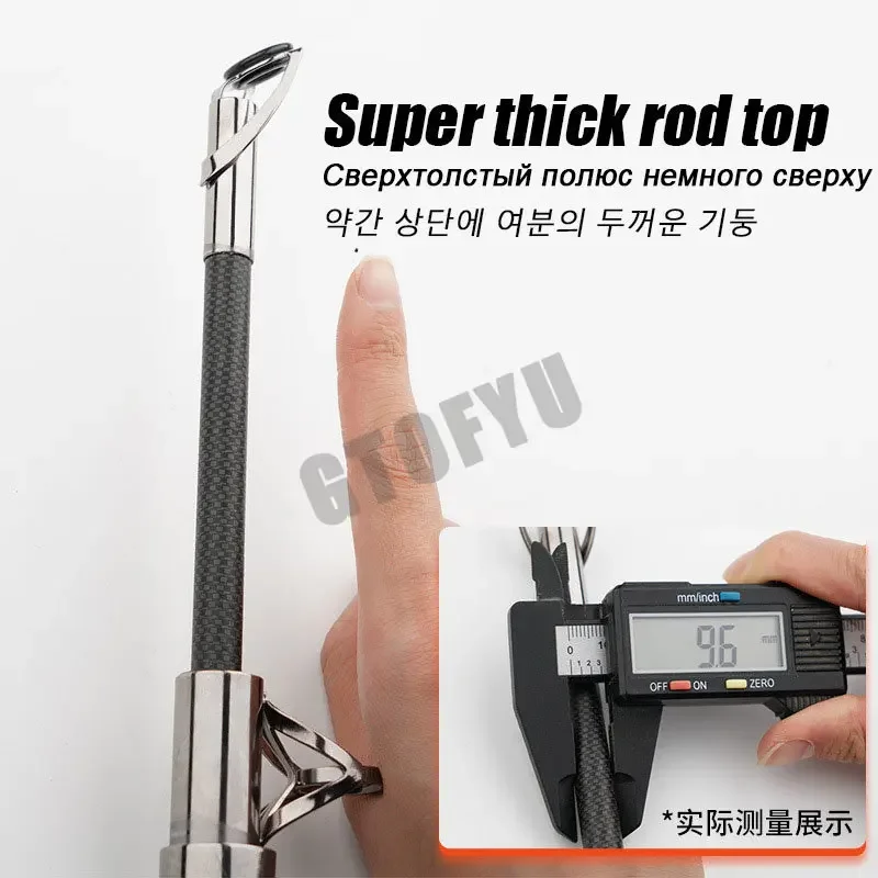 Caña de pescar de carbono tele - Fishing Rod Surf reseña y precio