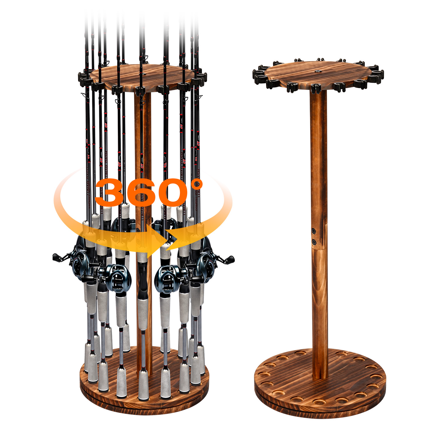 Soporte Giratorio para Cañas d - Fishing Rod Rack reseña y precio