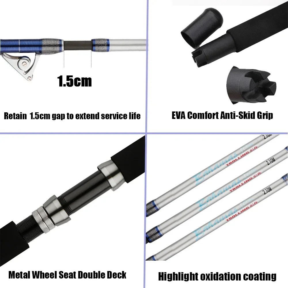 Caña de pescar giratoria de ag - Fishing Rod Surf reseña y precio