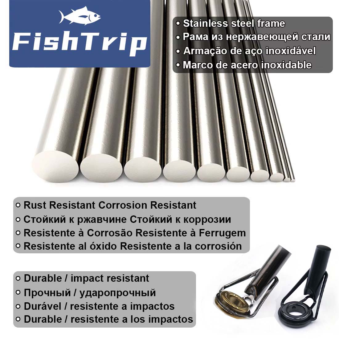 Kit de reparación de punta de  - Fishing Rod Tip Replacement reseña y precio