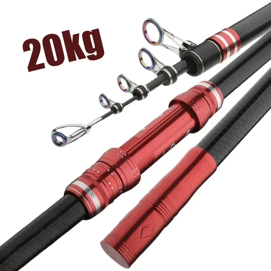 Caña de pescar telescópica de  - Fishing Rod Surf reseña y precio