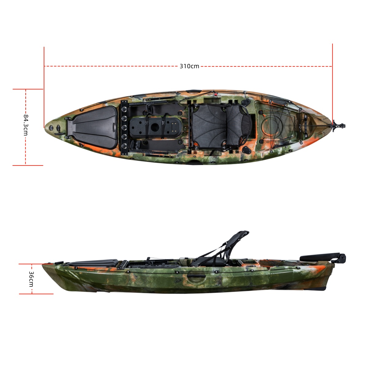 Kayak de pesca individual de p - Fishing Rod Holder reseña y precio