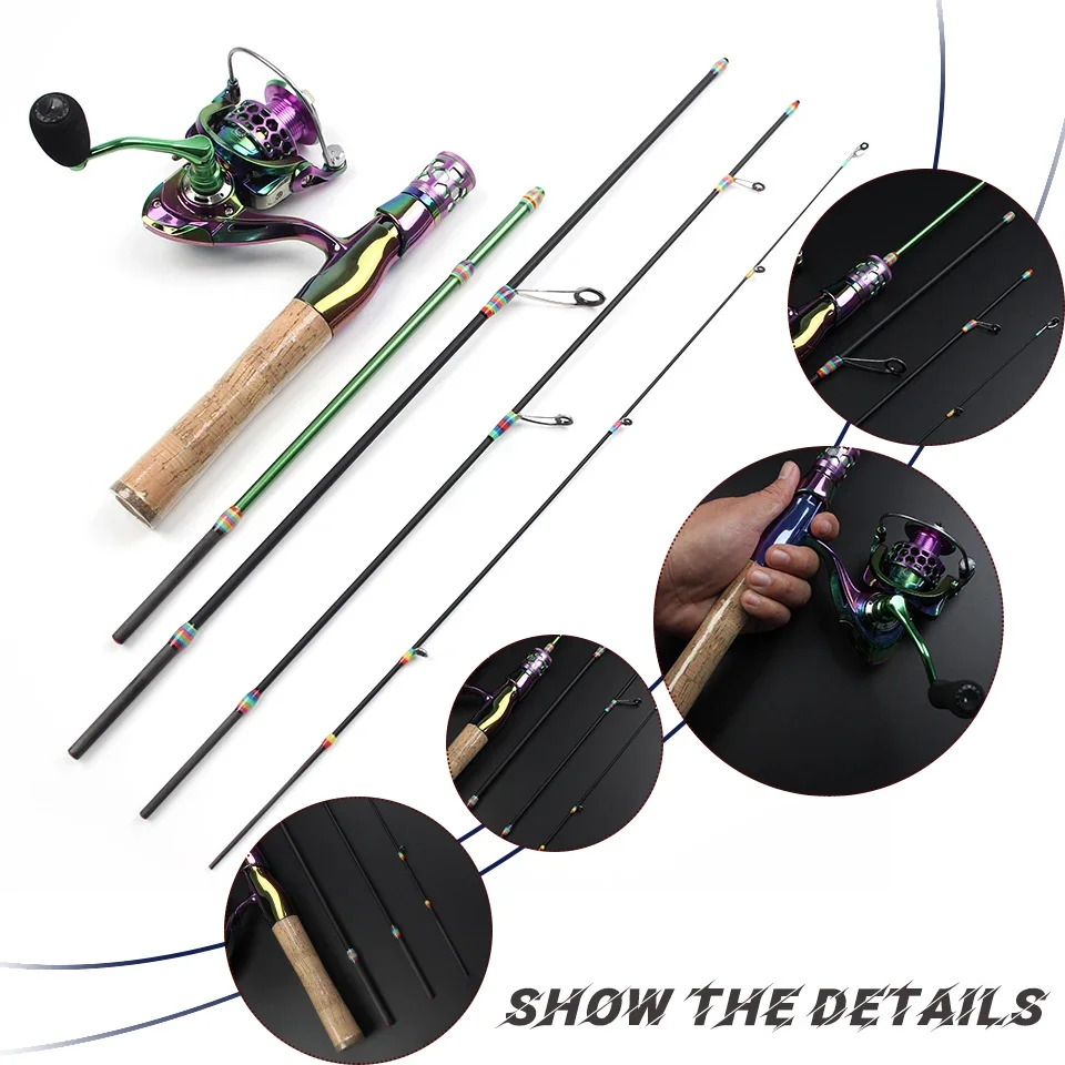 Caña de pescar de cuatro secci - Fishing Rod Carbon Fiber reseña y precio