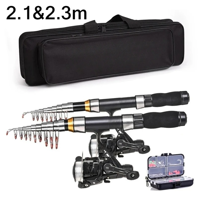 BRAVMAK 2,1/3,2 m carrete de c - Fishing Rod Carbon Fiber reseña y precio