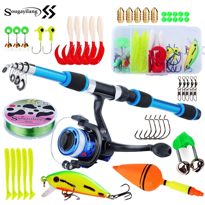 Sougayilang-Juego de cañas de  - Fishing Rod Combo reseña y precio
