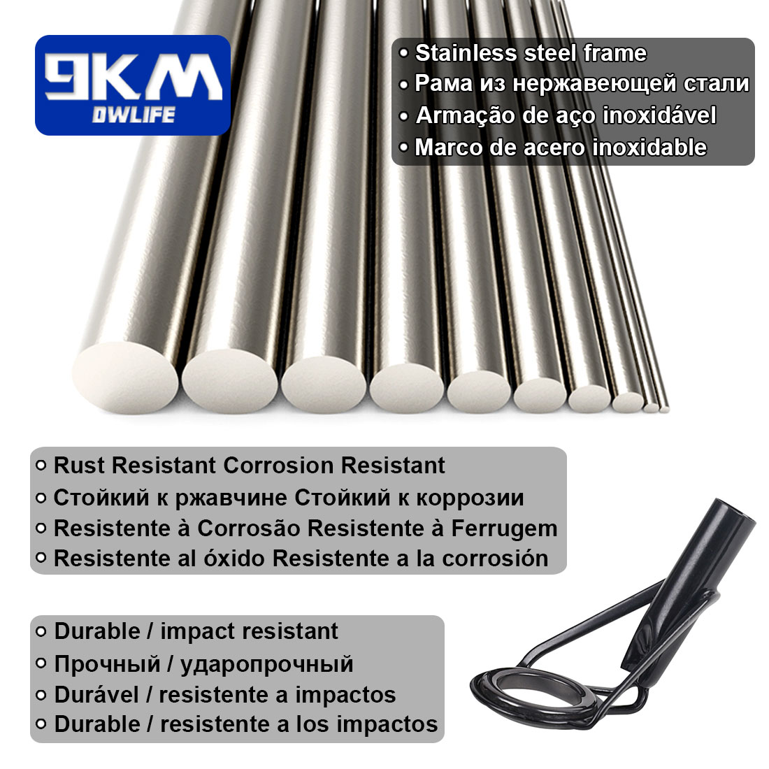 Kit de reparación de guías de  - Fishing Rod Tip Replacement reseña y precio